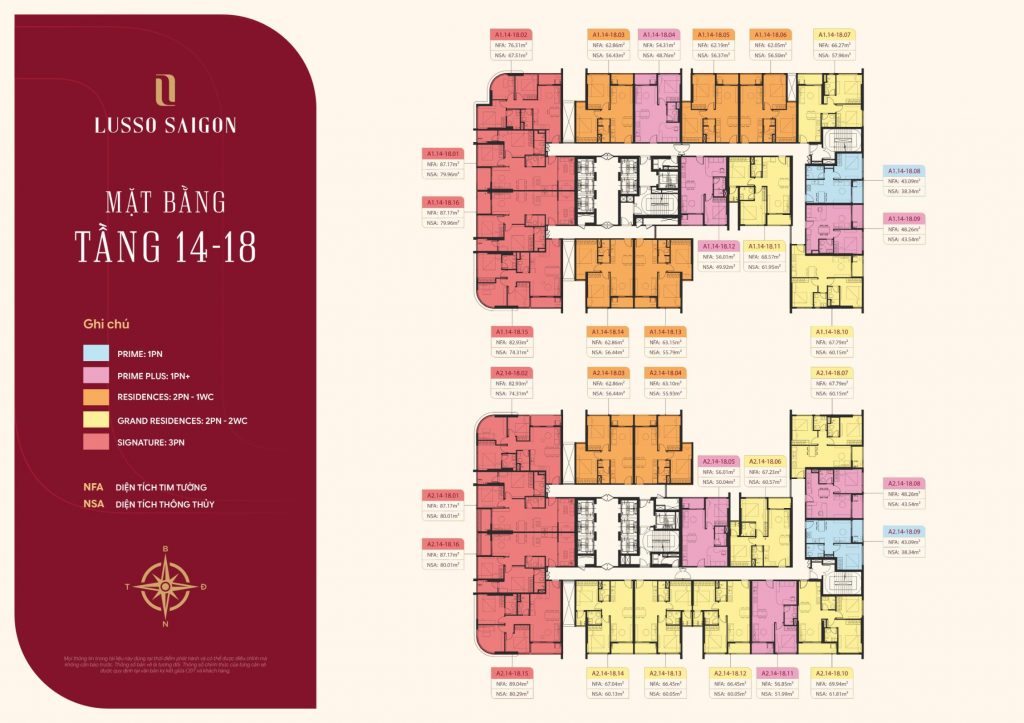 mặt bằng lusso d'arte