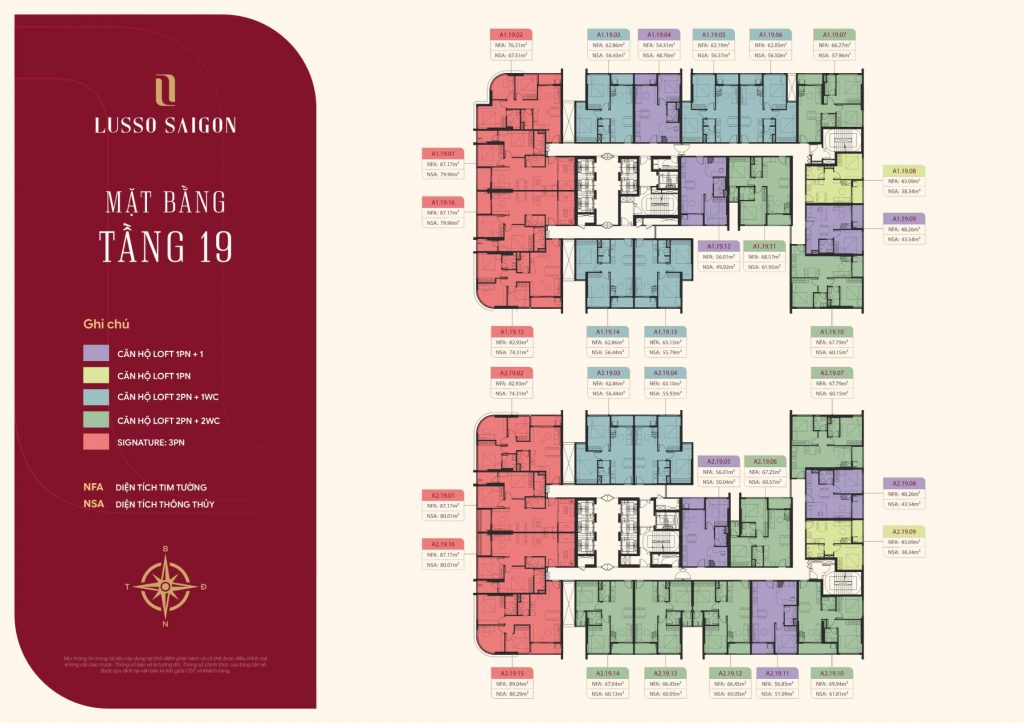 mặt bằng lusso d'arte