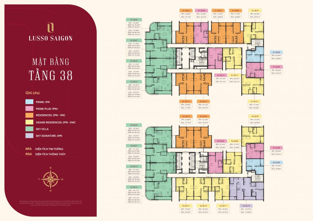 mặt bằng lusso d'arte