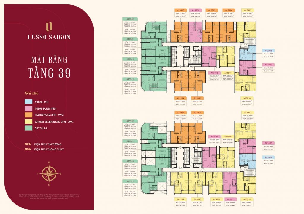 mặt bằng lusso d'arte